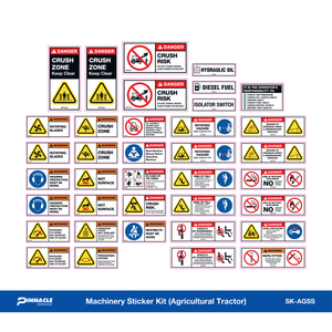 Pinnacle Agricultural Tractors Machinery Sticker Kit