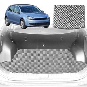 6D Diamond Car Boot Mat for VolksWagen Golf Hatch/Wagon (MK6)2009-2013-Hatch-Cargo Mat-Grey-Outback GT