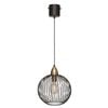 Brilliant Matt Black Nicola DIY Plug In Cage Pendant