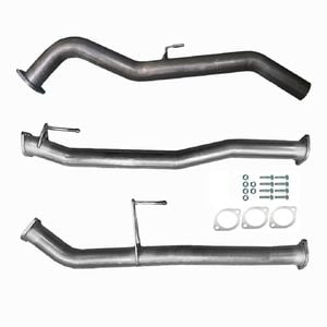 Ignite Exhausts Dpf Back For Nissan D23 Navara Np300 3" With Straight Pipe Only Raw Aluminised Steel