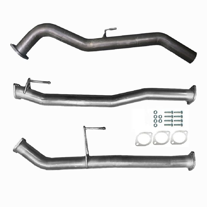 Ignite Exhausts Dpf Back For Nissan D23 Navara Np300 3" With Straight Pipe Only Raw Aluminised Steel
