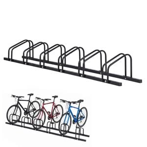 Advwin 6 Bike Floor Stand for 20-29" Bikes, Front or Rear Wheel Holder, Mountain MTB Road Bicycles Indoor Garage Storage