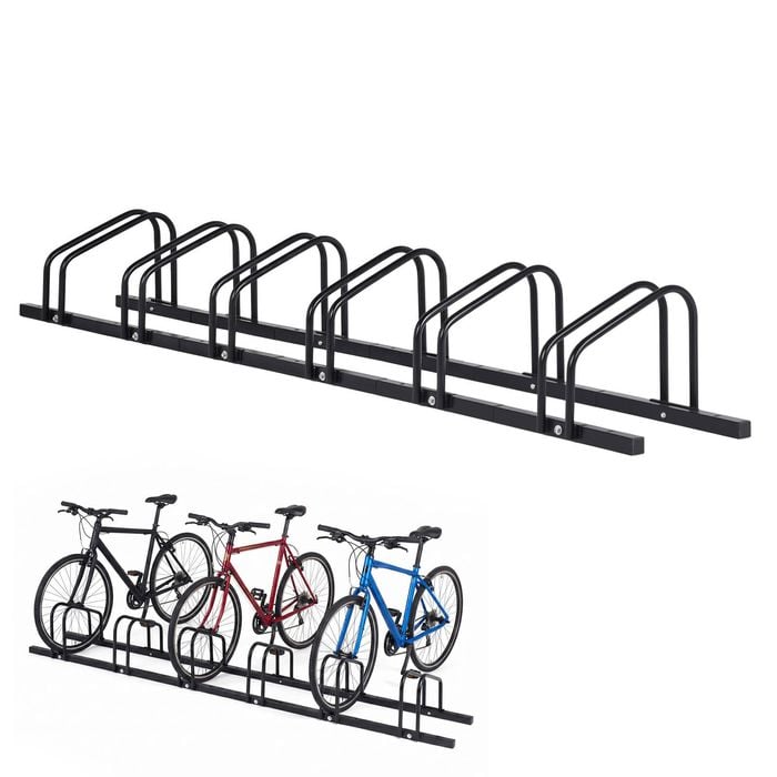 Advwin 6 Bike Floor Stand for 20-29" Bikes, Front or Rear Wheel Holder, Mountain MTB Road Bicycles Indoor Garage Storage