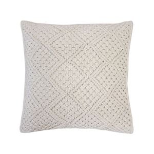 Bambury Anka Square Cushion - Ivory