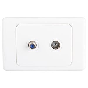 Deta Audio Visual TV Socket Single - Pal/F Type