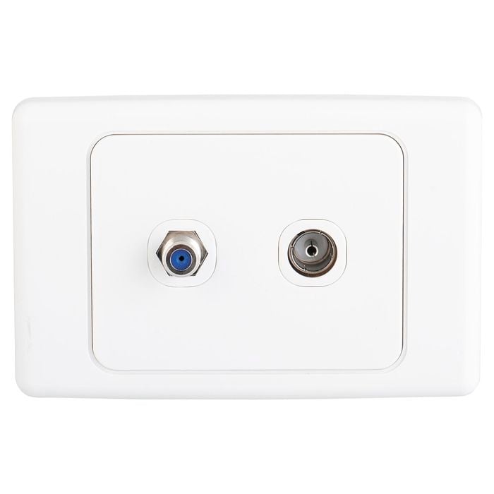 Deta Audio Visual TV Socket Single - Pal/F Type