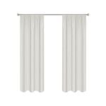 Smart Home Products 190cm-wide Ivory Hilton Pencil Pleat Blockout Curtain - 2 Pack - 230-300 x 160cm