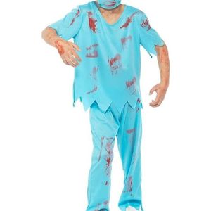 Zombie Blood Splattered Boys Halloween Surgeon Costume - Large