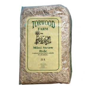 Torwood Farms Mini Straws Bale Small Animals Pigs & Horses Bedding 22l