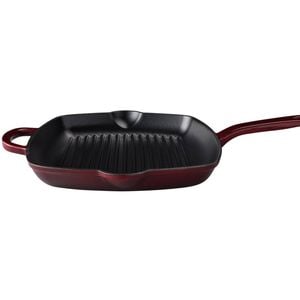 Maxwell & Williams Cast Iron Grill Pan Merlot Cookware W/ Raised Ridges 26cm