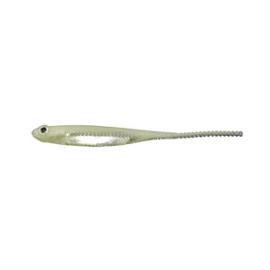 Fish Arrow Flash J Slim 1.5" SW Soft Plastic Ajing Fishing Lure L134 Lumi Nova Glow / Silver