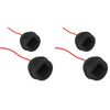 2x 2PK Formula Sports Rubber Chalk Holder w/ Rope - Black