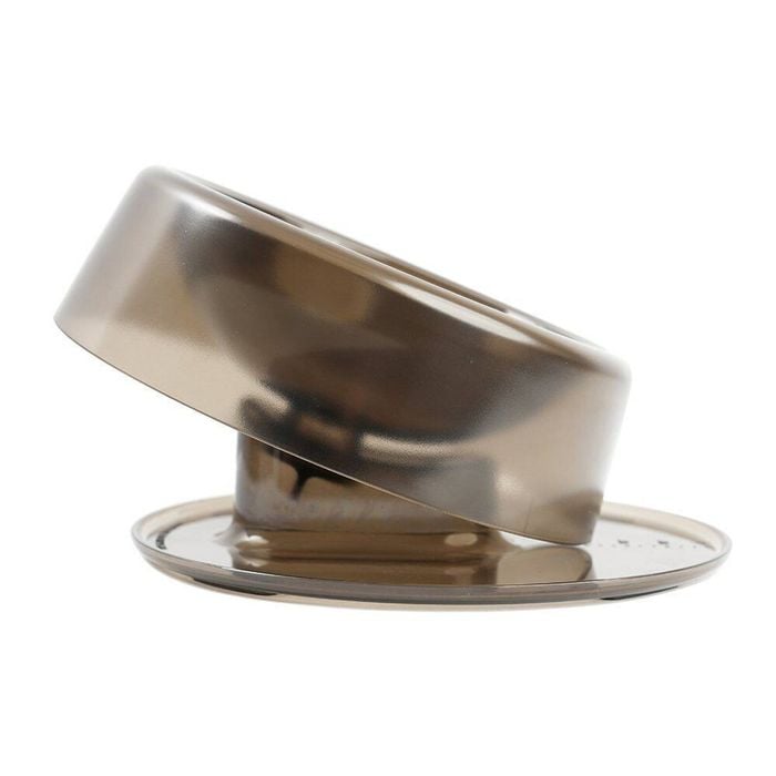 Ibiyaya Tilt-n-Serve Pet Feeding Bowl for Dogs/Cats 420ml Clear/Brown