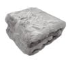 Bloomington Ariana Luxury Ultra Soft Long Fleece Faux Fur Throw Rug 127 x 152 cm Dove Grey