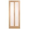 Corinthian 2340 x 920 x 35mm Internal Door White Oak Moda Translucent Glass AMODG16 - 920mm