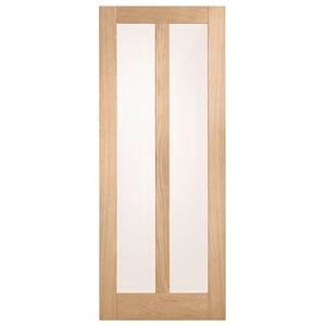 Corinthian 2340 x 920 x 35mm Internal Door White Oak Moda Translucent Glass AMODG16 - 920mm