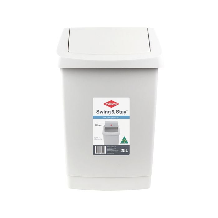 Décor 25L Off White Swing And Stay Bin