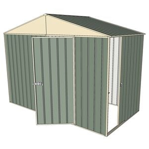 Build-a-Shed 3.0 x 1.5 x 2.3m Gable Single Sliding Side Door Shed - Green