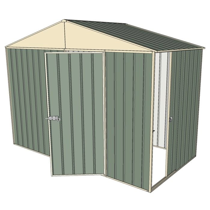 Build-a-Shed 3.0 x 1.5 x 2.3m Gable Single Sliding Side Door Shed - Green