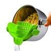Catzon Silicone Pasta Strainer Heat Resistant Colander-Green