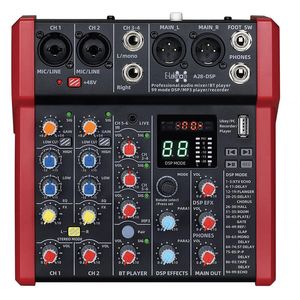 E-lektron A48 DSP FX Studio Audio Mixer 8-Channel  with Bluetooth USB Play Audio interface