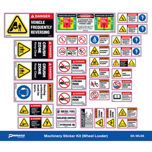 Pinnacle Wheel Loader Machinery Sticker Kit