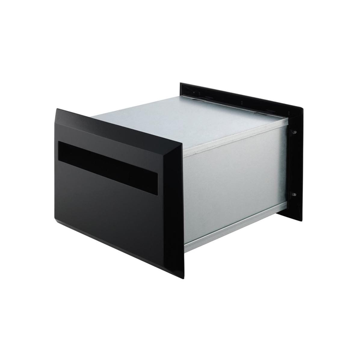 Sandleford 230mm Black Brickies Front and Back Letterbox - Back Opening ...