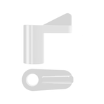 Rolltrak 11mm Clear Fly Screen Clip Offset - 8 Pack