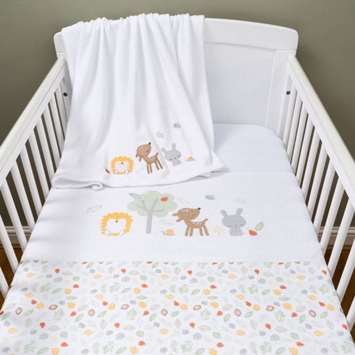 Silvercloud Treetops Forest Baby 3 Piece Coverlet Bedding Set