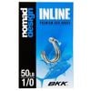 Nomad Design BKK Inline Eye Single Fishing Hook 1/0
