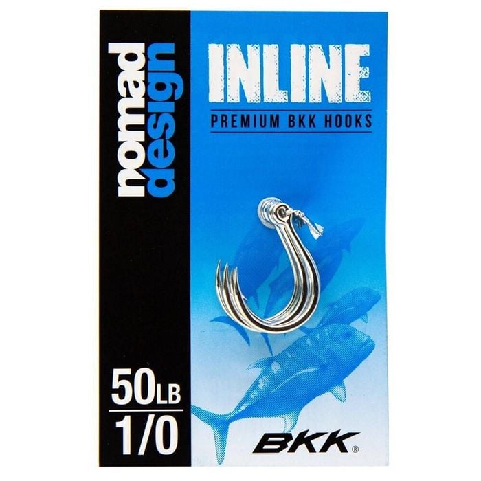 Nomad Design BKK Inline Eye Single Fishing Hook 1/0