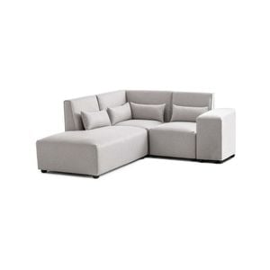 Foret 4 Seater Sofa Modular Corner Lounge Couch Fabric Left Chaise Ottoman Beige L Shape