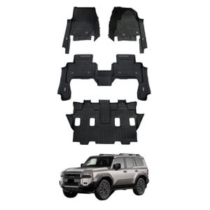 AUSGO 7D Injection 3-Row Floor Mats for Toyota Land Cruiser Prado 250 2024-Onwards Floor Liners