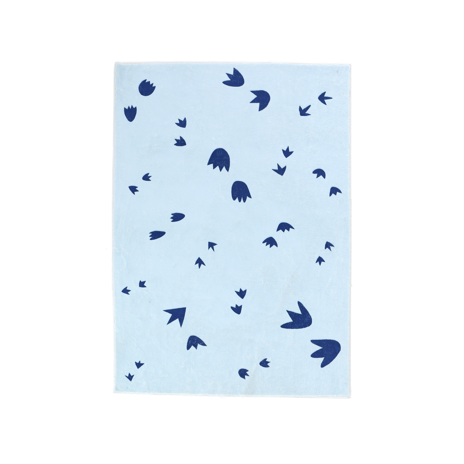 100 x 130cm Dinosaur Footprints Polyester Childrens Rug product image