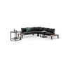 Nova Outdoor Aluminium Lounge With Bar Cart & Side Table