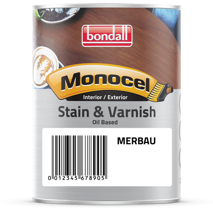 Bondall 250ml Merbau Monocel Stain And Varnish - 250ml