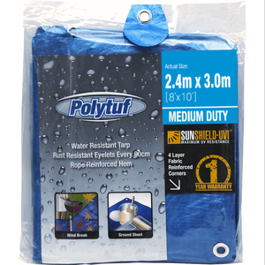 Polytuf Tarpaulin 2.4 x 3.0m Medium Blue