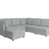 Rory Sectional Sofa Set Linent - Light Grey
