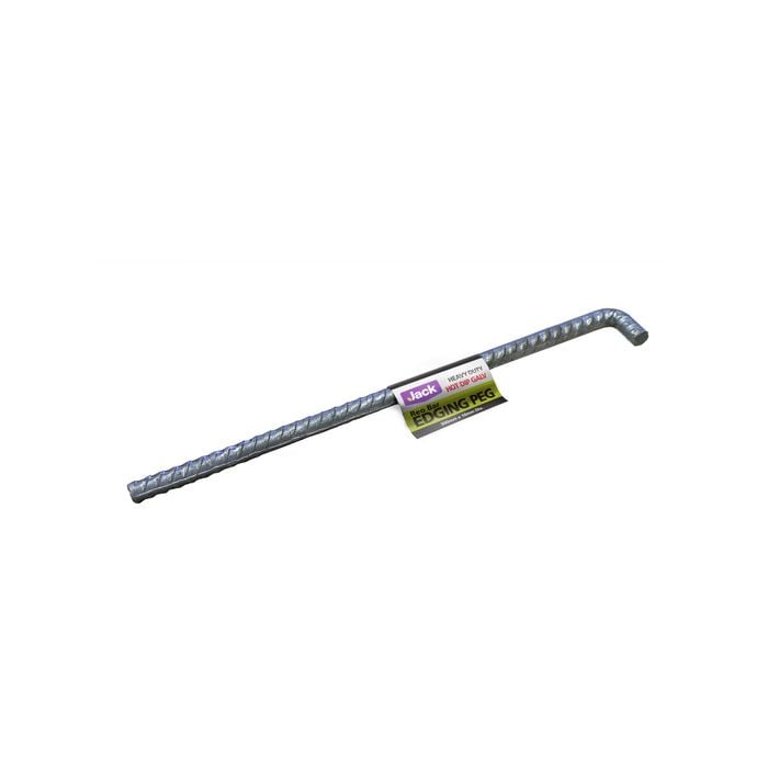 Jack 300 x 10mm Galvanised Steel Reo Edging Stake