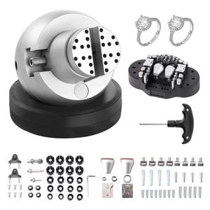 VEVOR Ball Vise 360°Rotation Engraving Block 69 PCS Attachment for Gemstone Inlay