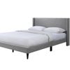 Shari Double Bed Dark Grey Fabric