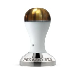 Pesado 58.5 Metal Tamper - White  Gold  58.5mm