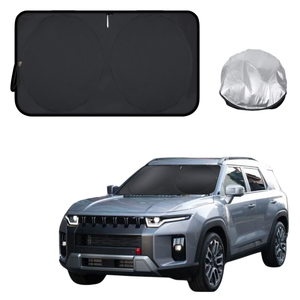 Front Windscreen Sun Shade for SsangYong KGM Torres 2025 - Current - XL 160 x 100 cm - Black