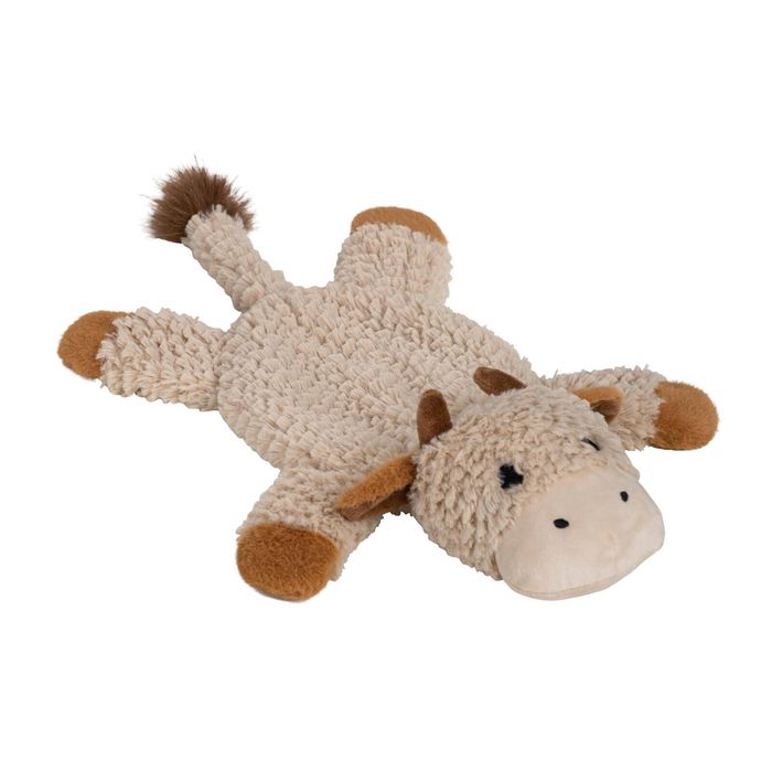 Happy Tails Plush Highland Cow Flattie