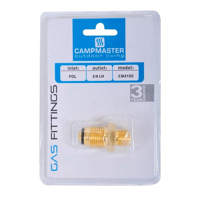 Campmaster POL to Companion Straight Gas Adaptor