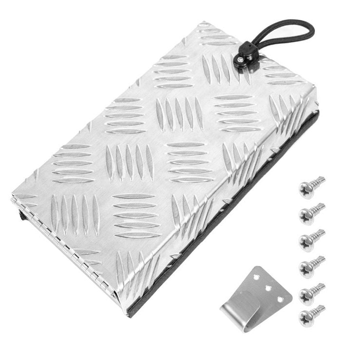 Truma Cowl Cover Silver Universal Aluminum Checker Plate External Flue Vent