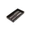 2pc St. Claire Cheese Knife Set Stainless Steel 4.0mm Matt Silver