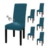 Catzon 6 Pcs Dining Chair Covers Waterproof Stretch-DarkCyan
