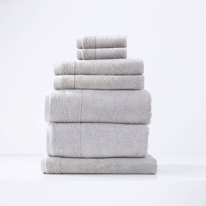 7pc Renee Taylor Aireys Hand/Face Bath/Towel Set Zero Twist Cotton 650GSM Vapour