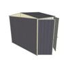 Build-a-Shed 2.3 x 1.5 x 2.3m Gable Double Hinged Side Door Shed - Grey